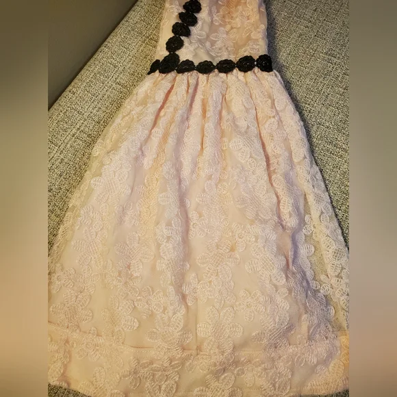 Kate Spade New York Girls' Floral Mesh Dress - Picture 6 of 7